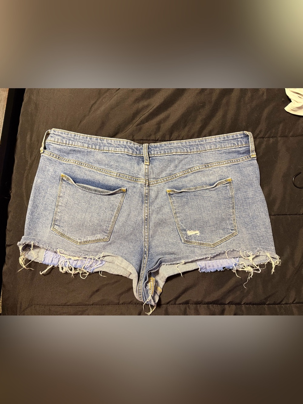 Universal Thread Faded Light Blue Distressed Jean Shorts - Picture 2 of 2